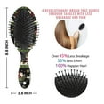 thumbnail image 6 of Black Christmas Santa Pattern Hair Brush,Girls Detangling Hair Brush,Glide Through Tangles with Ease for Wet & Dry Hair,8.8"X2.8", 6 of 7