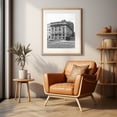 thumbnail image 3 of Mount Vernon Place B&W - Baltimore Maryland Photography Oak Framed Wall Art Print 30 x 40 inches, 3 of 12