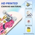 thumbnail image 3 of 31"x8" Pink Leopard Floral Complete Skateboards for Beginners, Double Kick 7 Ply Maple Deck Elegant modern art design Skateboard with Wheels, Gifts for Kids Teens, 3 of 8