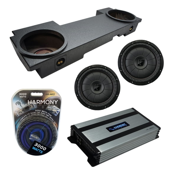 02-13 Cadillac Escalade Underseat Kicker CVT12 Dual 12 Rhino Sub Box HA-A800.1