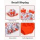 thumbnail image 4 of Traje de baño Mioglrie Toddler 3T-4T Orange Daisy de 2 piezas, 4 of 5