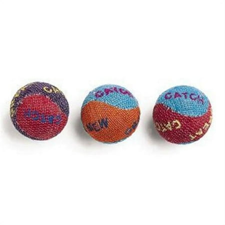 UPC: 0077234020890 | Colored Burlap Balls Cat Toy  Assorted