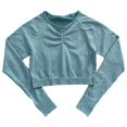 thumbnail image 1 of Ropa de yoga, traje deportivo, ropa deportiva para mujer, atuendo deportivo, ropa deportiva para fitness Manga larga S, 1 of 9