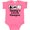 Hot Pink, variant on Daddy's Little Camper Boys or Girls Baby Bodysuit