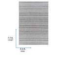 thumbnail image 2 of Livabliss Outdoor Rugs, 5x8 Eagean Global Navy Area Rug for Patio, Porch, Deck, Backyard, Waterproof Indoor Outdoor Carpet (5'3" x 7'7"), 2 of 7