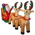 thumbnail image 2 of 8' Inflatable Santa's Sleigh and Reindeer Outdoor Christmas Decoration, 2 of 2
