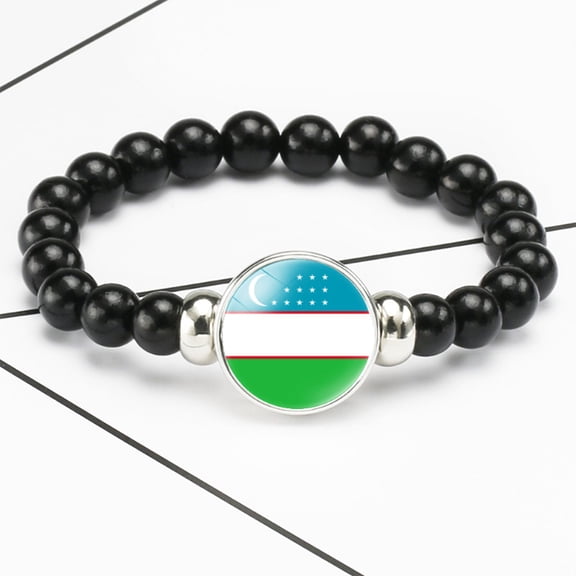 Uijokdef Acrecean Beaded Bracelet, Acrylic, Africa Countries