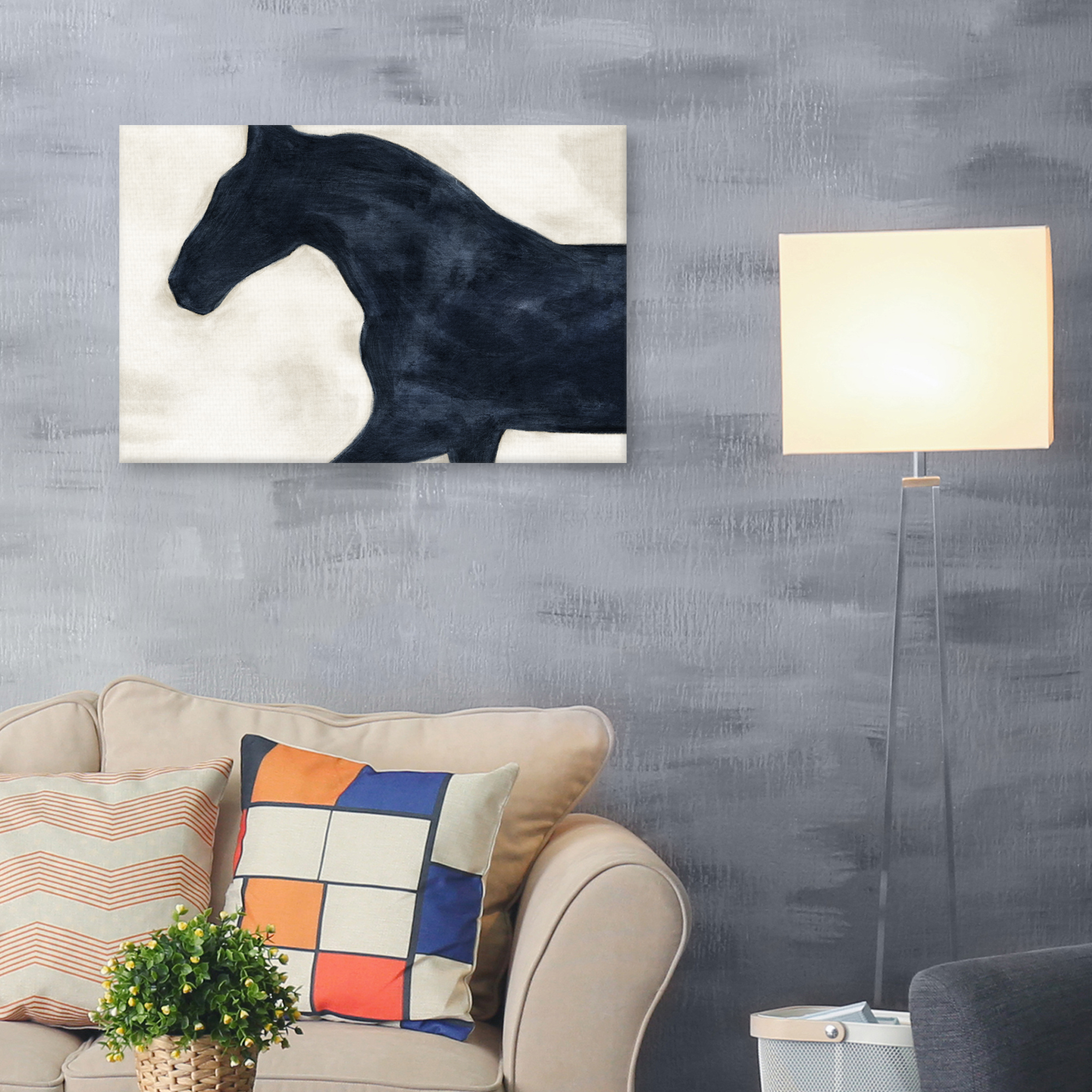 Equestrian Beauties Halt by Kristine Hegre Canvas Art Print
