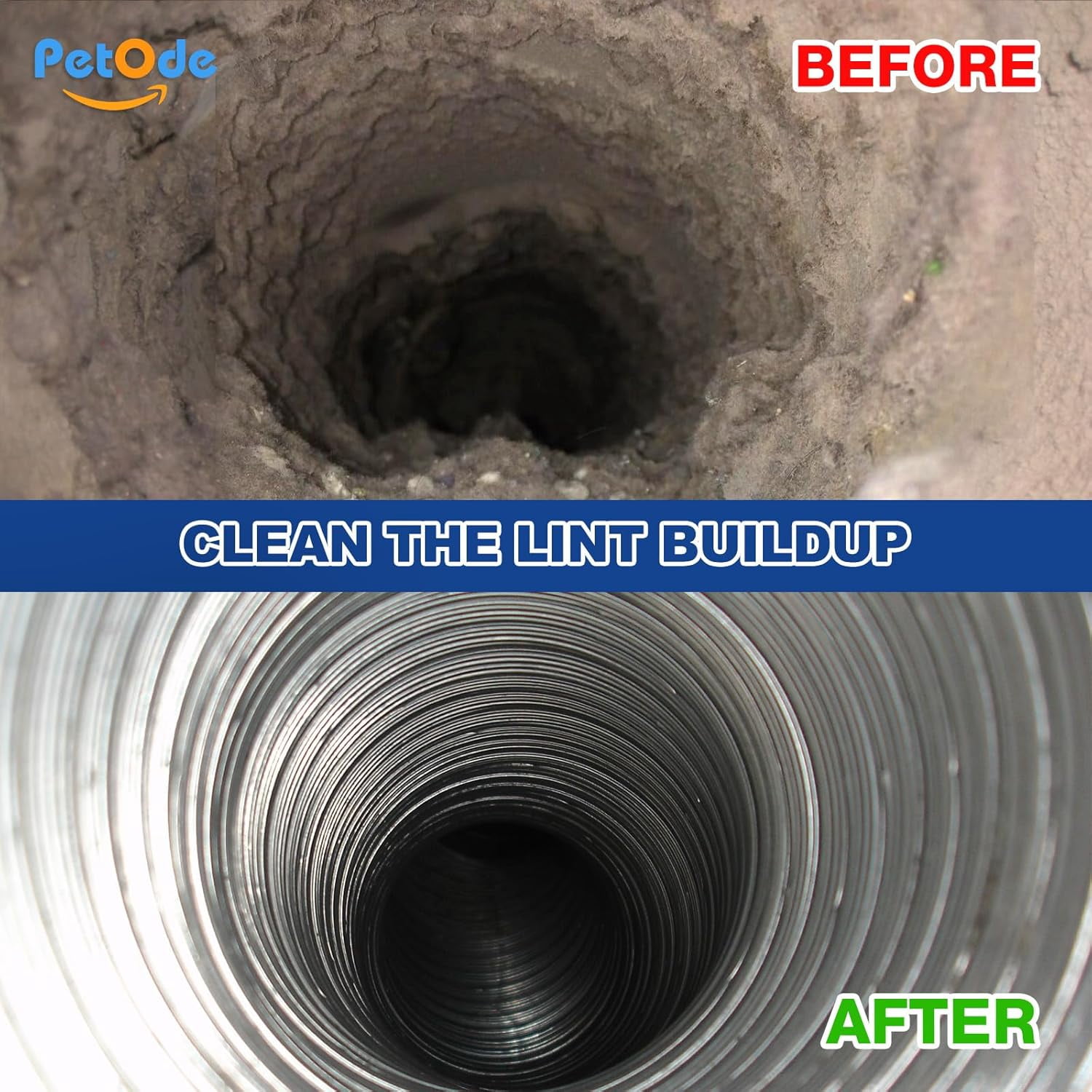 35 Feet Dryer Vent Cleaner Kit, Lint Remover, Upgraded Flexible Quick-Snap Brush with Drill Attachment, Extends Up to 35 FEET for Easy Cleaning, Cleaning Tools Use with/Without a Power Drill