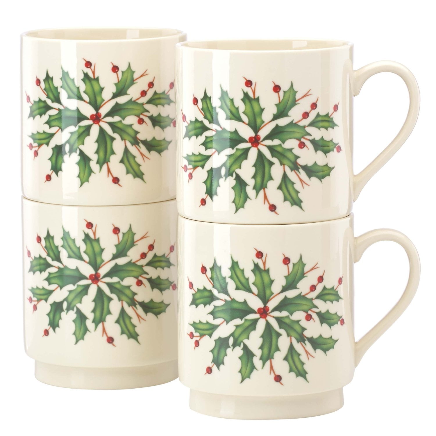 Lenox Holiday Stackable Mugs, Set Of 4 - Walmart.com