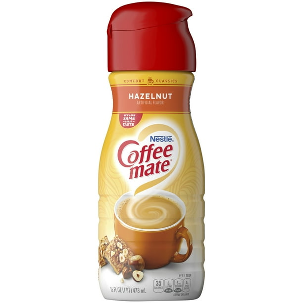 COFFEE MATE Hazelnut Liquid Coffee Creamer, 16 Fl. Oz. Bottle Non