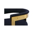 thumbnail image 4 of Meridian Furniture Romeo Navy Boucle Fabric Dining Chair (Set of 2), 4 of 8
