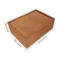 thumbnail image 6 of ELAYARD Vintage Light Brown Wooden Storage Box with Pullout Drawer for Jewelry and Keepsakes, 6 of 8