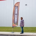 thumbnail image 2 of Premium Farmers Market Feather Flag Kit - Includes 13ft Sectional Aviation Grade Fiberglass Poles, Farmers Market Flag, Cross Base and Weight Bag, and Pole Sleeve Bag, 2 of 6