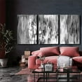 thumbnail image 3 of wall26 3 Panel Canvas Wall Art Black and White Abstract Pictures Home Wall Decorations for Bedroom Living Room Paintings Canvas Prints Framed - 16"x24" x 3 Panels, 3 of 4