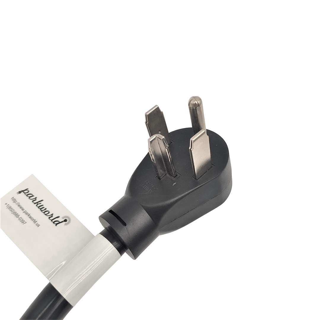 Parkworld 62152 Dryer Splitter, NEMA 14-30 Male Plug to 14-30 ＆ 6-50 Female Receptacle, Dryer 4-Prong 30 AMP Y Adapter Cord