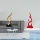 thumbnail image 2 of Figura de escritorio,Escultura de nota musical para escritorio,oficina,decoración del hogar,Escultura abstracta de fuego,Estatua de arte abstracto,adorno decorativo para el hogar,Escultura de, 2 of 8