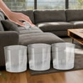 thumbnail image 4 of Cute Mini Desktop Can Transparent Set For Home Dorm And Stylish Paper Desk Organization Accessories 3PCS, 4 of 5