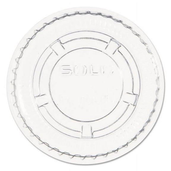 Dart  1 oz Portion & Souffle Round Plastic Cup Lid, Clear