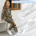 thumbnail image 6 of Uorisanigo Kids Long Sleeve Hoodie & Sweatpants Outfit Set of 2, Oversized Camo Hunting Forest Pullover Hoodies Sweatshirt Suit Active Matching Set for Fall Winter Spring, 6 of 7