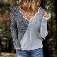 thumbnail image 2 of Vedolay Womens Sweaters Women's Lightweight Long Sleeve Crew Neck Striped Casual Knitted Pullover Tops,Gray S, 2 of 2