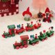 thumbnail image 2 of Adorno de tren de Navidad de madera/plástico, decoración navideña para el hogar, muñeco de Papá Noel, juguetes de regalo, decoración navideña, Año Nuevo 2023, 2 of 4