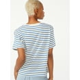 thumbnail image 6 of Free Assembly Women's Crop Box Tee with Short Sleeves, Sizes XS-XXXL, 6 of 7