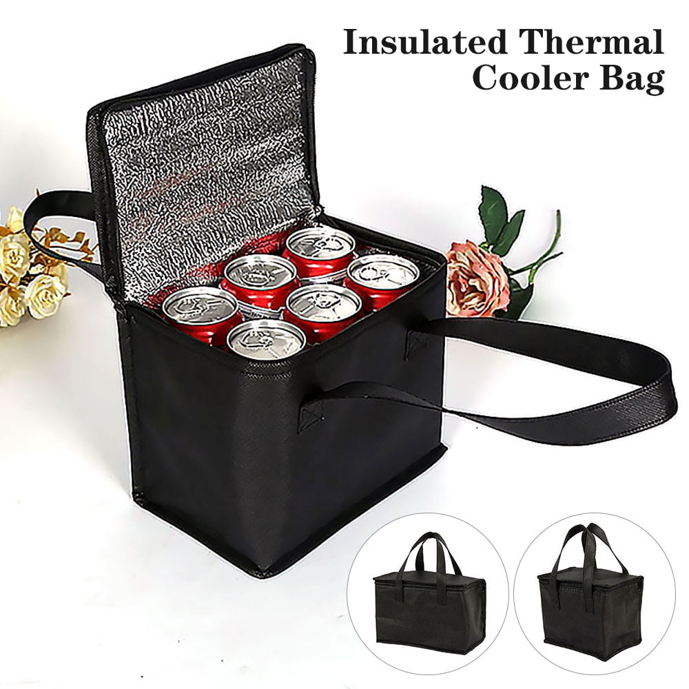 Portable Cooler Insulated Thermal Lunch Box Carry Tote Picnic Food Storage Bag 