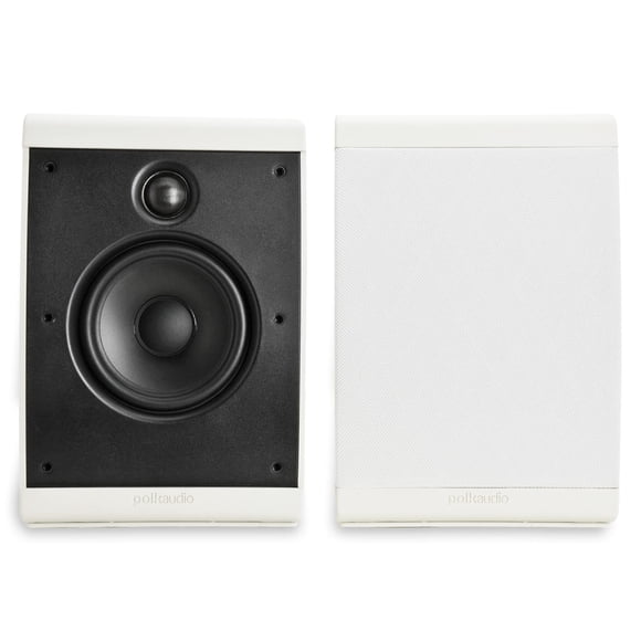 Parlantes Polk Audio OWM3 para pared y estantería con rejillas pintables