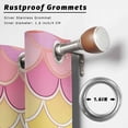thumbnail image 2 of Geometric Scale Outdoor Curtains for Patio Waterproof, Abstract Ripple Watercolor Rainbow Grommet Curtains for Porch Outside Privacy Drape for Gazebo Garden Pergola, 2 Panels, 54x95in, 2 of 9