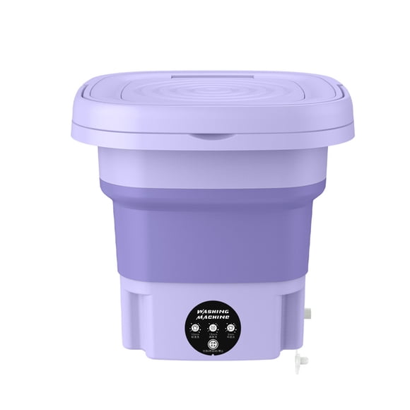 Machine à Laver Portable 8 L Grande Capacité Machine à Laver Pliable avec Essorage, Panier de Séchage pour Chaussettes Vêtements de Bébé Serviettes, Idéale pour le Port Quotidien, les Activités Sportives, les Aventures en Plein Air et les occasions Décontractées
