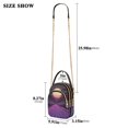 thumbnail image 2 of FORMRS Crossbody Bag for Women Quilted Travel Shoulder Cell Phone Purse with Chain Strap Handbag, Black Neon Road, 2 of 7