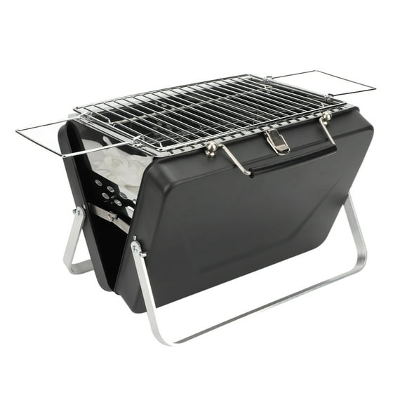 Notebook Charcoal BBQ Grill, Cooking Bars Foldable Easy Portability Small Charcoal Grill, Japanese Hibachi Grill For Outdoor Barbecues Camping Traveling Picnics Garden Beach Party