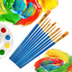 thumbnail image 4 of Juego de pinceles para pintar, 30 piezas de pinceles de punta redonda y puntiaguda, de nailon, para pintura acrílica, óleo, acuarela, arte facial y de uñas, detalles en miniatura y pintura rupestre, 4 of 5