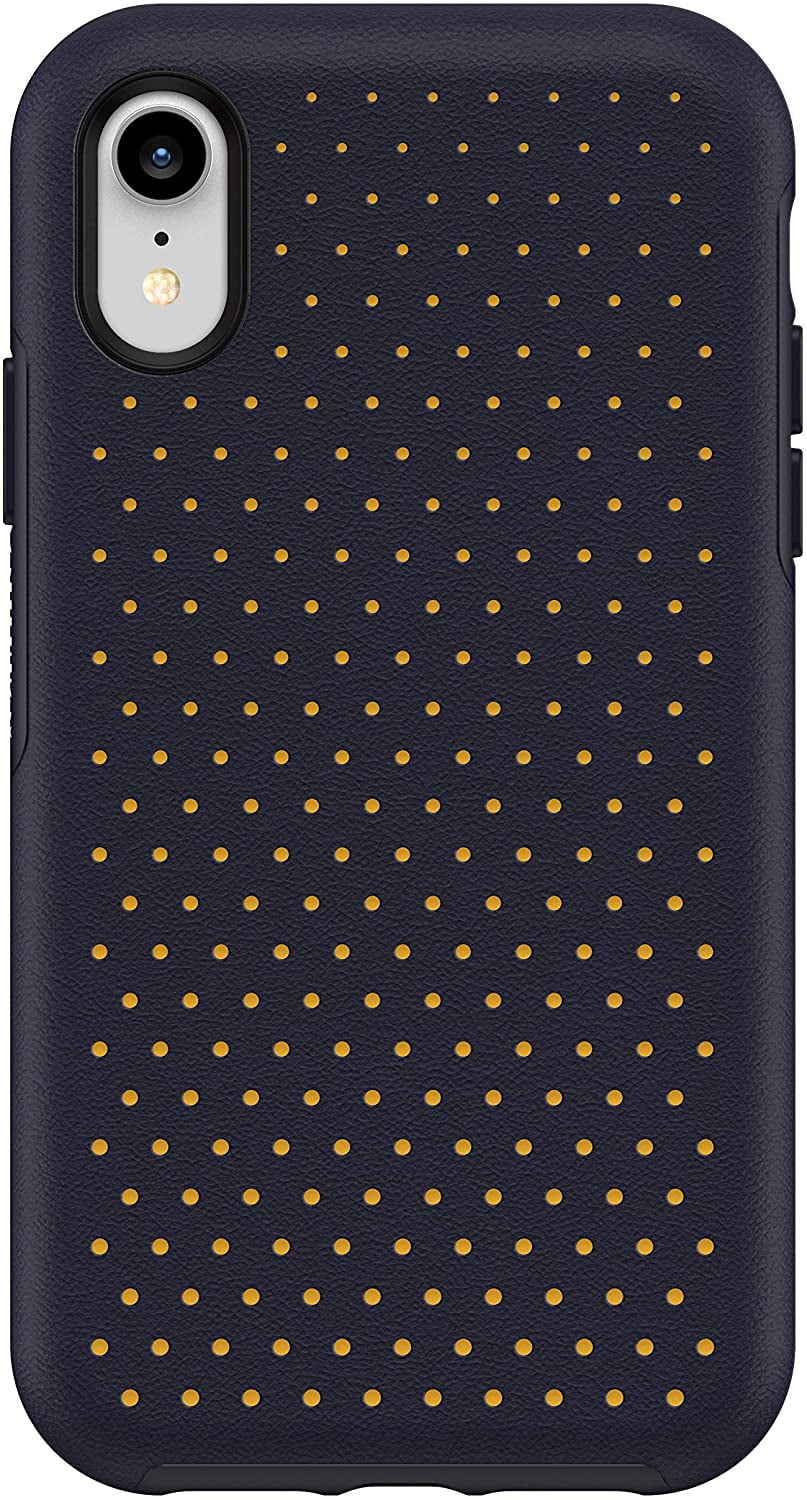 OtterBox Ultra Slim Hard Cover Texture Case for iPhone XR, Midnight Polka