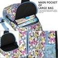 thumbnail image 3 of Geometric dog pattern Abstract dog art Minimalist dog design Print Crossbody Daypack Travel Daypack, Adjustable Shoulder Strap, Lightweight and Durable, Fashionable appearance, Ideal for outdoor activ, 3 of 5