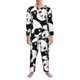 thumbnail image 3 of Fotbe Seamless Pattern Cute Panda Pijama de Hombre con Estampado de Manga Larga, Conjunto de 2 Piezas, Ropa de Dormir Suave y Cómoda con Bolsillos-X-Large, 3 of 7