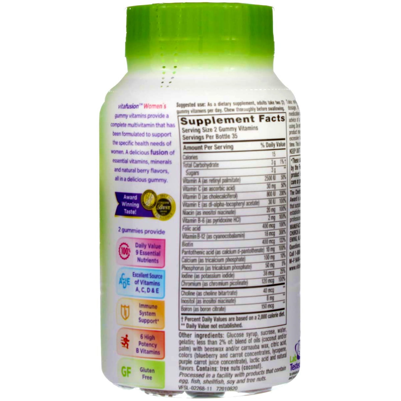 Vitafusion Women's Gummy Vitamins Mixed Berries 70 ea (Pack of 3)