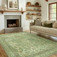 thumbnail image 1 of Area Rug x for Living Room Bedroom Dining Room Washable Rugs Vintage Distressed Print Carpet UltraThin Chenille Low Pile Lightweight Rug with Non Slip Backing Sepia, 1 of 7