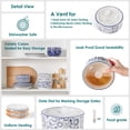 thumbnail image 5 of MALACASA Ceramic Bowls with Lids, 36 oz Salad Bowls Set of 2, Pasta Bowls for Salad, Cereal, Dishwasher Safe, White, 5 of 11