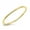 Yellow Gold-Tone, variant on Rhodium Plated Sterling Silver Plain Stackable Eternity Ring Size 4