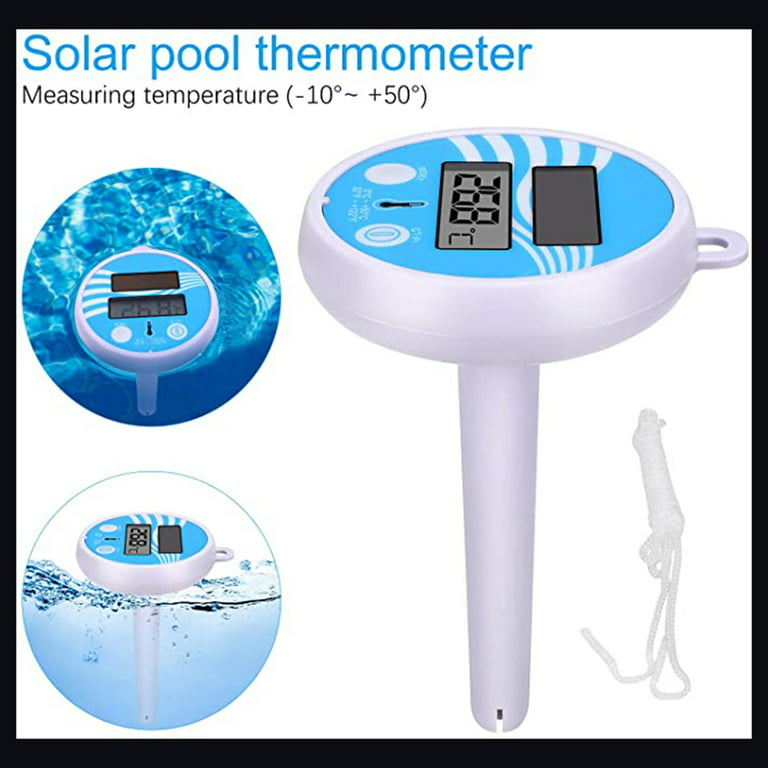Dropship 1pc, Solar Digital Pool Thermometer - Shatter Resistant