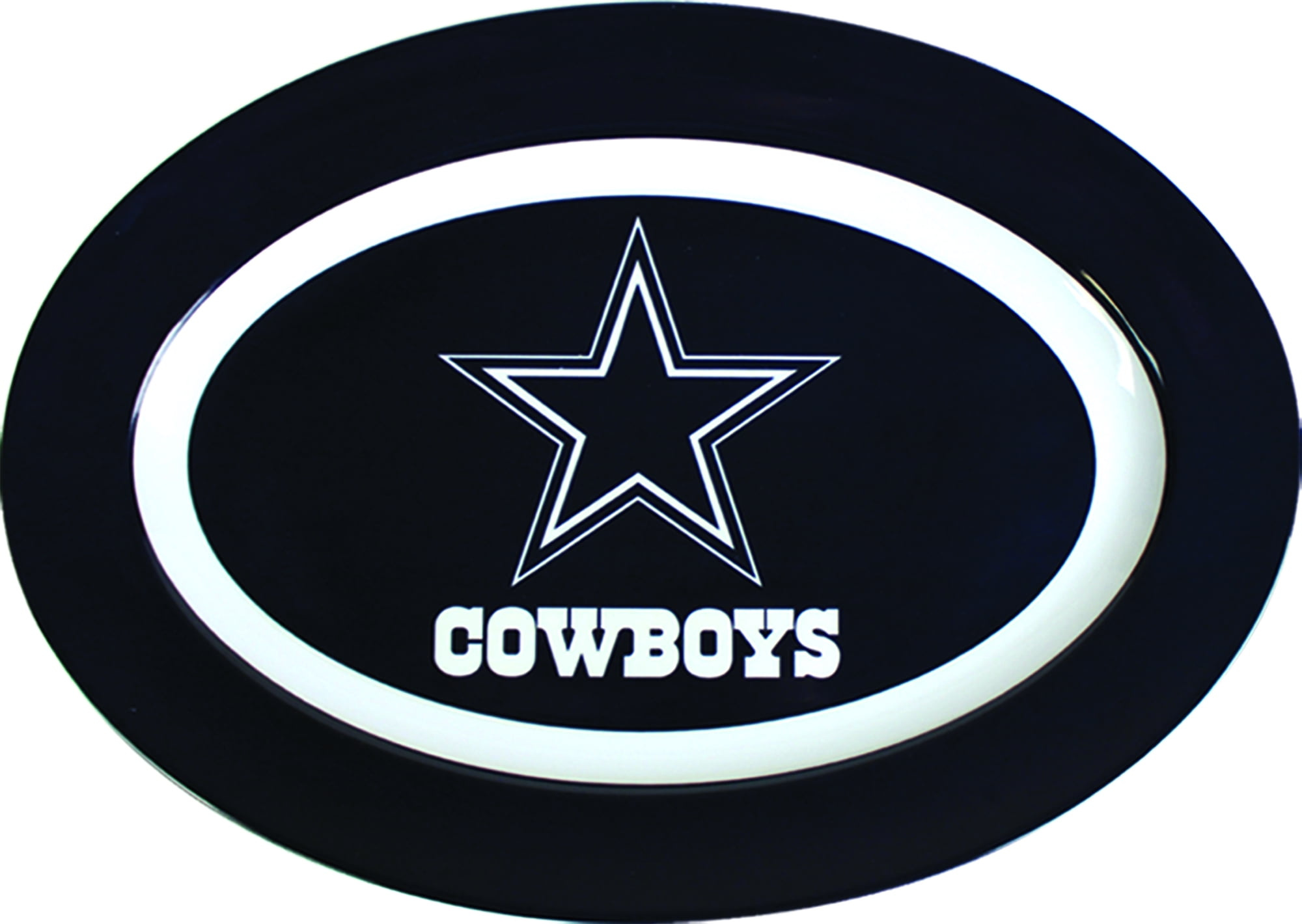 Nfl Dallas Cowboys 16 Melamine Oval Platter Walmart Com Walmart Com