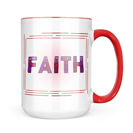 

Neonblond Faith Purple Stained Glass Mug gift for Coffee Tea lovers