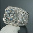 thumbnail image 2 of Bliss Geometric Clear, Zircon Wedding, Finger Ring, Sterling Silver, 0.97 Feet, Diamond, 2 of 2