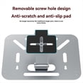thumbnail image 3 of Foldable Projector Stand Desk, Wall and Ceiling Mount Bracket with 180-Degree Rotation for Home Theater Projector Black, 3 of 7