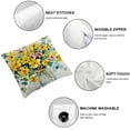 thumbnail image 4 of Nawypu Summer Pillow Cover Set of 2 Eucalyptus Flowers Decor Vase Bee Farmhouse Seasonal Pillow Case Decorations for Home Sofa Couch White, 4 of 6