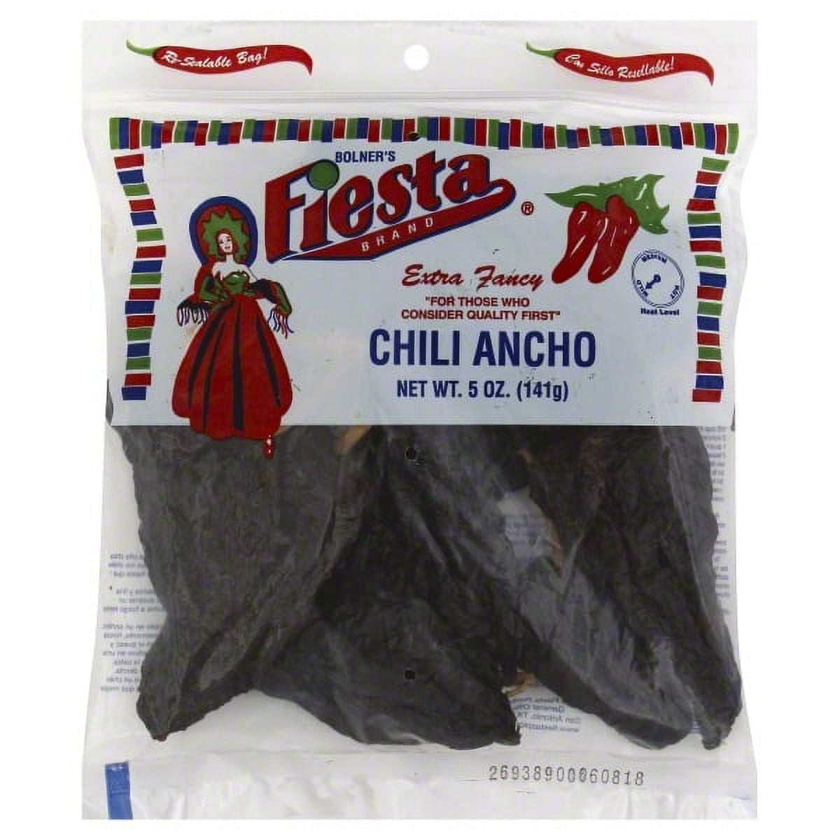 Fiesta Ancho Chili Pods, 5 oz, Pack of 12
