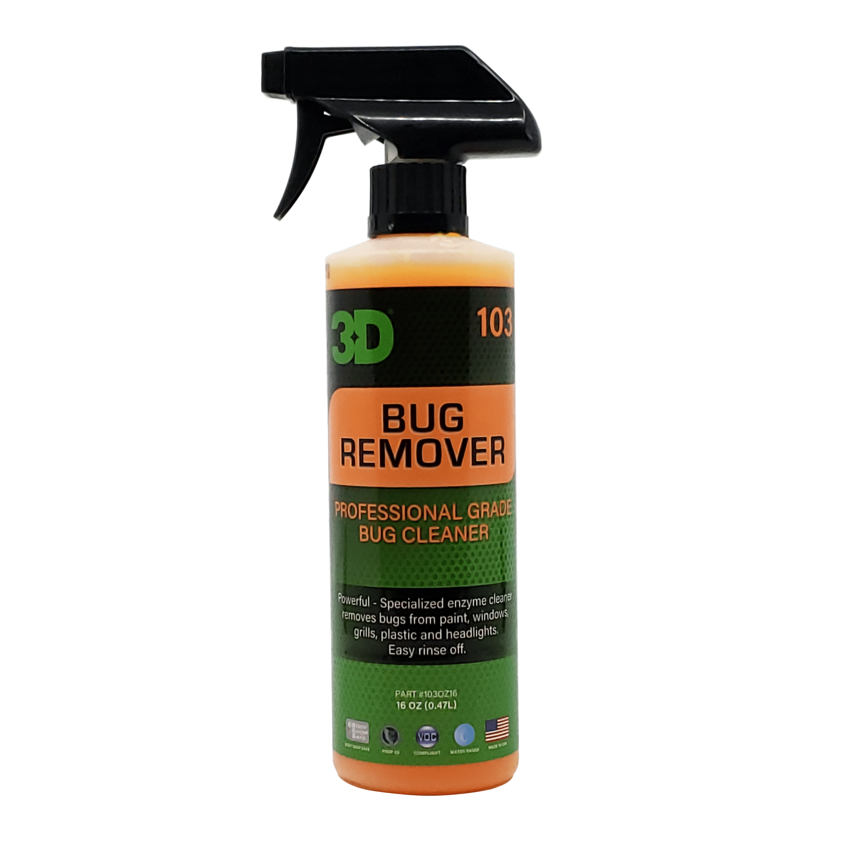 3D Auto Detailing Products Bug Remover Enzyme Based Cleaner