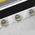 thumbnail image 4 of Homewish Gold Black Abstract Curtains Pack of 2 (42x84 Each), Chic Stripes Ombre Curtains Blackout, Teens Child Adult Women Bedroom Curtains, Window Curtains Decor, 4 of 6
